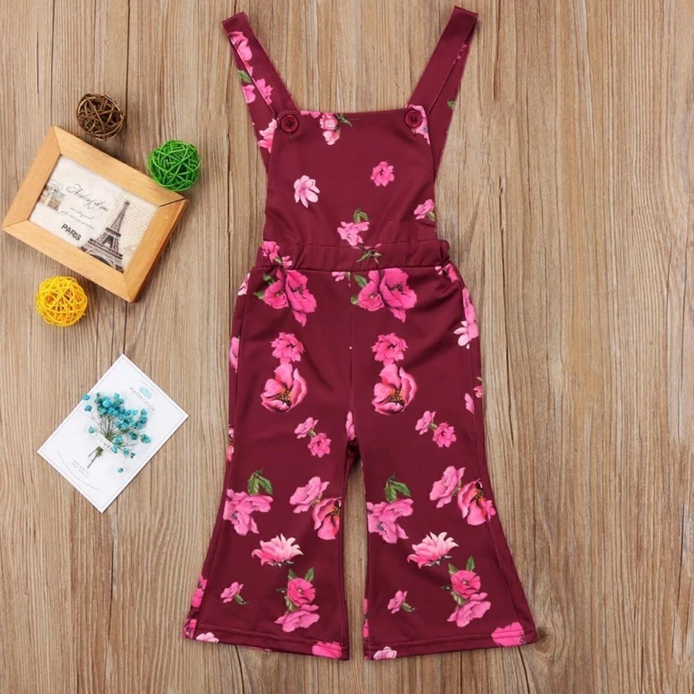 Boutique Floral Suspender Romper 